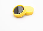 Round Fridge Magnets, Button Shaped, Small Colorful Magnetic Discs for Kitchen, Cabinet or Classroom, Perfect Whiteboard Supplies for Teachers - 24 Bullseye Office