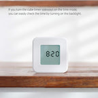 mooas Multi Cube Timer Clock (Mint) Rotating Flip Gravity Sensor Time Management Digital LED Clock & Timer 1, 3, 5, 10 min Setting ADHD Desk Office Productivity Kids Workout Kitchen