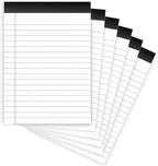 Nichela Legal Pads 4x6 with 18-Line College Ruled Small Legal Pads 6 Packs of Mini Legal Note Pads Non-Penetrating Paper, Perforated Writing Pad for School, Office, Business
