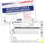 ELD Backup Driver Log Book 10-pk. with Detailed Driver Vehicle Inspection Report & Daily Recap - Book Format with 10 Sets, 2-Ply Carbonless, 8.5" x 5.5", J. J. Keller & Associates, Inc.
