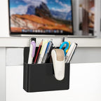 MoKo Pack of 2 Magnetic Dry Erase Marker Holder, Pen Pencil Holder Storage Organizer for Whiteboard, Refrigerator and Other Magnetic Surfaces, Black