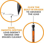 BIC Mechanical Pencils 0.7mm & 0.5mm, #2 EXTRA SMOOTH with Various Color Barrels - Two Assorted Sizes, 80 Pack