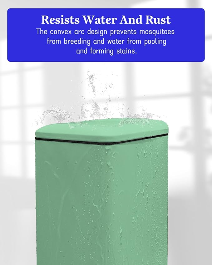 12 Gallon Slim Kitchen Trash Can, Stainless Steel Trash Can with Removal Inner Bucket and Soft-Close Lid, Pedal Garbage Can 45 Liter, Green