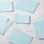50 Sheets Blank Cardstock Paper 250 GSM Thick Heavy Cards Stock for DIY Art Projects, Card Making, Postcards, Greeting Cards, Birthday Party, Wedding Invitation (Light Blue, 5x7 inches)