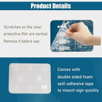 6x8 Inch Restrooms for Customer Only Sign Blue - Self-stick Door Wall Labels Sign for Offices Businesses House Home