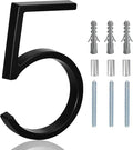 5" Floating Stainless Steel Address House Number, Modern Metal Anti-Rust House Numbers with Nail Kits for Door Garden Mailbox Decor Visibility Signage (5)