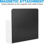 MoKo Pack of 2 Magnetic Dry Erase Marker Holder, Pen Pencil Holder Storage Organizer for Whiteboard, Refrigerator and Other Magnetic Surfaces, White