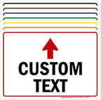 Custom Arrow,Custom Directional Sign, Up Arrow,7x10 Inches, 55 mil thick HDPE (high density polyethylene) Made in USA by My Sign Center
