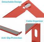 BLACK+DECKER Laptop Stand for Computer Desk, Ergonomic Laptop Stand for Desk, Lap top Riser Compatible with MacBook Notebook, Lap top Holder, Durable Aluminum Computer Riser Accessories, Coral Rose