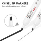 Comix Low Odor Dry Erase Markers Black, 36 Bulk Black Color Whiteboard Markers, Chisel Tip Thick Markers for Classroom, Teachers, Office, School Supplies