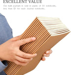 30 Pack Journal Notebook, Kraft Cover Lined Paper Journal for Traveler, Notes, Memo - Bulk Journals Sewn Brown Notebook, 80 Pages, 8.3'' x 5.5''