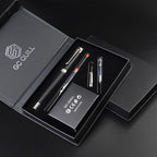 GC QUILL Fountain Pen Set - Fine & Medium Nibs, Includes 18 Ink Cartridges, Ink Refill Converter & Syringe Filler, Gift for Writing, Journaling & Calligraphy MU-13