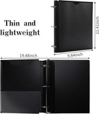 Tashkummy 360° Pivotable 3 Ring Binder, Upgraded Foldable Binders 1 inch 6 Pack, Thin Small Three Ring Binder Fits 8.5" x 11", for Home, School and Office Binders Supplies - 6 Assorted Color