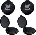 Fingerprint Ink Pad 2 Pack Black Thumbprint Ink Pad for Notary Supplies Mini Fingerprint Kit for Identification Security ID Fingerprint Cards Law Enforcement Fingerprint Office Contract Use