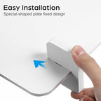 STOBOK Anti-Droplet Partition Board 15.7X11.8 Inch Desktop Spray Proof Guard for Dining Table Office Desk Divider Panel with Rounded Edges for