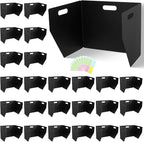 24-Pack Plastic Desk Dividers for Students, Privacy Folders for Students - Durable & Easy-to-Clean Privacy Panels with 40 Labels & Light Holes, Testing Dividers for Classroom - Classroom Must-Haves