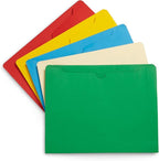Blue Summit Supplies 2 Inch File Jackets, Expandable Folders, Heavy Duty 2 Inch Expansion Pocket File Folders Letter Size, Assorted Colors, Reinforced Straight Cut Tab,25 Pack