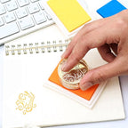 JZTang 6 Pcs Craft Ink Pad, Washable Ink Pads Multicolor Ink Pads for Rubber Stamps, Paper, Scrapbooking, Wood Fabric, 6 Unique Pure Colors