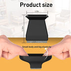 Square Chair Leg Protectors for Hardwood Floors, 24 Pcs Silicone Felt Furniture Leg Cover,.7/8" - 1".Black.