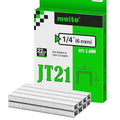 meite JT21 Staples, 1/4 Inch Galvanized Fine Wire Staples for Staple Gun - 7/16" Crown JT21 Staple Refill, Ideal for Upholstery, Crafts, Furniture (1 Case)