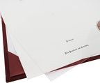 GraduationMall 8.5"x11" Smooth Padded Diploma Cover Certificate Holder Maroon,2-Packs