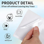 zandfelo 50 Pack 3'' x 5'' Clear Adhesive Index Card Pockets, PVC Labels Holders for Storage Bins and Library Card, Ideal Card Holder with Top Open for Loading and Protecting Your Cards