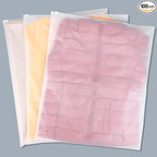 Svaldo Clothing Bags, 100 Count 20x24 inch Jumbo Extra Large Frosted Zipper Plastic Bags for Clothes, Sweater Dress, Backpack, Blanket, T Shirt Packaging Shipping, 3 Mil, with Vent Holes