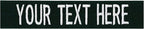 Custom Uniform Name Tapes Solid Colors. Made in The U.S.A. Ships Under 24 Hours. Hunter Green Fabric, 4 Inch Sew on