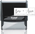 Self Inking Modern Address Stamps | Custom Return Address Stamper (Modern Brush Script, Medium)