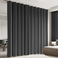 Cbsroro Room Divider Blackout Curtain Track Curtains Wall Dividers Panels Screen for Living Rooms Bedroom Office Privacy Partition Separation, W180 × L96 Inch,1 Panel, Black