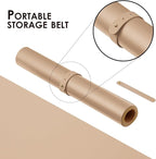 Large Cork Desk Mat - 47.2"x 17" Desk Pad for Office and Home - Ideal for Large Mouse Pad and Desk Mats on Top of Desks(Apricot)