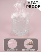 Leather Desk Pad Protector - 48" x 17" Office and Home Desk Cover Mat, Non-Slip PU Leather, Waterproof (Light Pink)