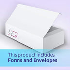 NextDayLabels - W-2 4-Up Employee Tax Forms, Instructions on Back" for 2025, for Laser/Inkjet Printer. Compatible with QuickBooks and Accounting Software ETC. (Pack of 100 Sheets & Envelopes)