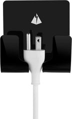 TXEsign Adhesive Wall Phone Holder Mount for Smartphones iPhone External Battery Wall Holder Mount (Black)