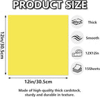 15 Sheets Yellow Cardstock 12"x12",250gsm/90lb Heavyweight Cover Cardstock Paper, Thick and Smooth Card Stock Perfect for Card Making, Scrapbooking and Crafts