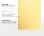 LUXPaper 8.5" x 11" Cardstock | Letter Size | Gold Metallic | 105lb. Cover (192lb. Text) | 50 Qty