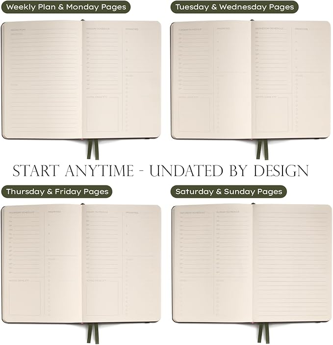 Anecdote 2026-2027 Planner: A Monthly, Weekly & Daily Planner with Calendar | 8.5" x 5.2" | Hardcover To-Do List Organizer, Planning Your Success, Start Anytime, Achieve Productivity Goals (Nutmeg)
