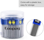 Coopay 960 Pieces Lead Refills 0.7 mm HB Break Resistant Mechanical Pencil Refills, 12 Pack Per Tube, 80 Tubes(0.7 mm)