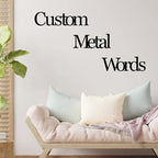 Custom Metal Words Custom Nursery Name Script Metal Sign Baby Name Sign Personalized Metal Wall Decor Custom Wall Decorations Metal Indoor or Outdoor Text Custom Wall Sign Personalized Metal Wall Art
