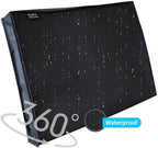 BroilPro Accessories Outdoor 55" TV Set Cover,Scratch Resistant Liner Protect LED Screen Best-Compatible with Standard Mounts and Stands (Black)