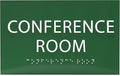 ADA CENTRAL SIGNS - 6" X4" Conference Room Sign - ADA Compliant Tactile Graphics Grade 2 Braille Text Privacy Sign | Wall Mount Plastic Meeting Signs For Schools, Hospitals, Offices, and Apartments