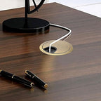TuTuYa 4PCS Desk Grommet, Bronze Desk Grommet 2Inch(50mm) Desk Cable Grommet Desk Cable Hole Covers with Hole Saw, Ideal Solution for Office and Home Table Cable (Bronze,2 Inch)