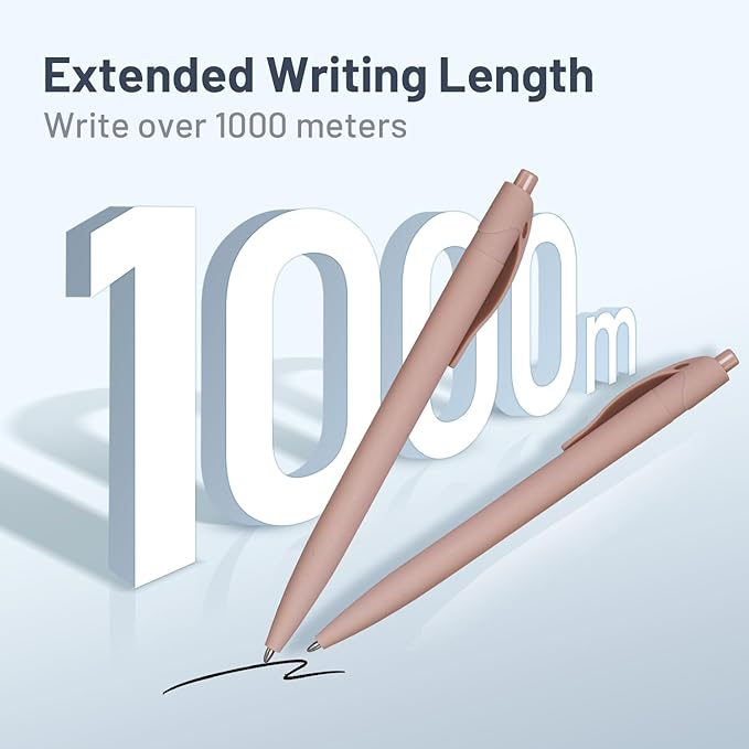 BallPoint Pens, 100 Pack (BLACK Ink),Bulk Pens,Pale Dogwood Pink Barrel,Click Pens for Office Home and School, Retractable Ballpoint Pens, Medium Point, 1.00MM (Pale Dogwood Pink)