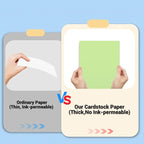 Cardstock 8.5 x 11, Thick Printer Paper 75 lb/200 gsm, 40 Sheets Card Stock Green, Heavy Card stock, Art CardStock Paper for Invitations, Diy Cards, Business Cards, Menus, Crafts, Drawing etc