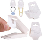 200PCS Bracelet Cards,Necklace Cards,Keychain Display Cards,Hair Band Cards,Self Adhensive Fold Over Jewelry Packaging (Mable, 1.8x4.7 inches)