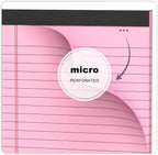 AILZFEI 6pcs Small Note Pad 5x8 College Ruled Pink Legal Pads Paper Notepads 6 Pack Study Back Writing Pads 5 x 8 Legal Pads Perforated Narrow Ruled Pads of Paper Pink