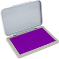 Metal Case Stamp Pad Medium Size, Purple Color - Size: 3" x 4" - Choose from 15 Ink Colors