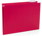 Blue Summit Supplies 25 Colored Hanging File Folders Letter Size with Tabs, Colored File Folders Hanging, Assorted Colors, Reinforced for Office Filing and Organization