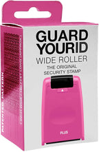 Guard Your ID Wide Stamp Roller for Identity Protection, Pink