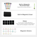 Magnetic Dry Erase Weekly Planner with Hourly Time Slots Whiteboard Calendar for Fridge, Schedule Board, to DO and Chore List for Family 16.5”(L) × 11”(H)